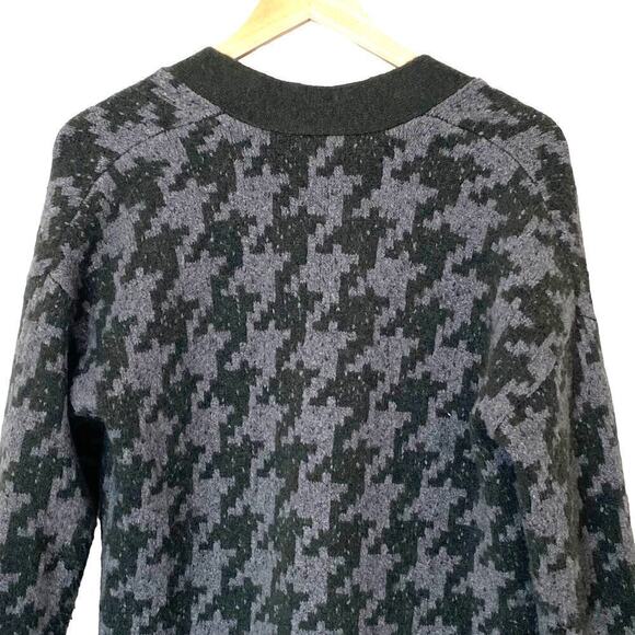 MADEWELL Allston Double-Button Cardigan Sweater in Houndstooth, Size X-Small - Picture 8 of 13